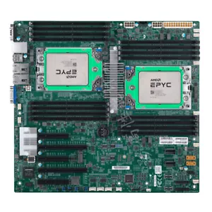 Supermicro H11DSI-NT Motherboard + 2x AMD EPYC 7B12 64 cores CPU, Up to 3.3GHz - Picture 1 of 7