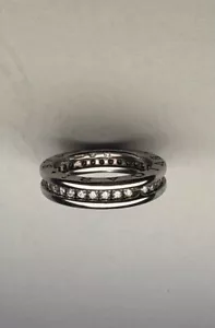BVLGARI Ring B.zero1 1 band Diamond size 53 18ct White Gold - Picture 1 of 5