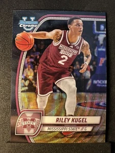 2024-25 Bowman Chrome University #70 Riley Kugel Black Wave Refractor - Picture 1 of 4