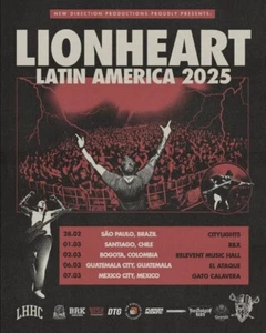 Poster LIONHEART Latin America 2025 Tour Poster, gift for fans - Picture 1 of 8