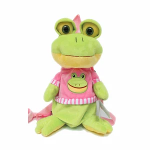 2in1 Plush Froggy Safety Harness Backpack Kids Girls Toddler Walking Travel Bag - Picture 1 of 2
