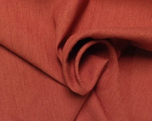 WAVERLY HEUHAUFEN ZIEGEL ROT ORANGE GEWEBT FESTES LEINEN WIE STOFF YARD 56"W - Bild 1 von 3