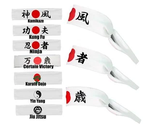 Mixed Martial Arts Japanese Chinese Brazilian Combat Fighting Olympian Headbands - Picture 1 of 8
