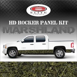 Marshland Camo Rocker Panel Graphic Decal Wrap Truck SUV - 12" x 24FT - Bild 1 von 3