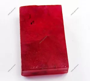 223,10 Ct Rubino ROSSO Naturale ENORME Terra GREZZA Estratta CERTIFICATA Gemma Sciolta - Foto 1 di 8