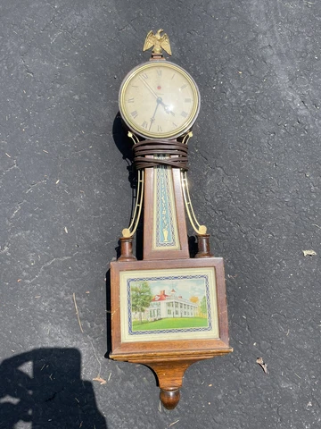 Vintage 1920's Warren Telechron Electric Banjo Clock Cover