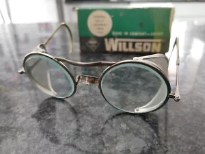 willson safety spectacles glasses F350 C bridge steam punk SG215 - Picture 1 of 12