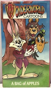 NEW SEALED! Wonderland Cartoons Bag of Apples & Many More VHS 1990 Tape RARE - Picture 1 of 12