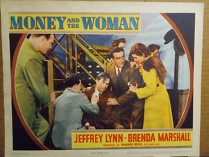 Lobby Card 1940 MONEY AND THE WOMAN Jeffrey Lynn Brenda Marshall