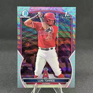 LUIS TORRES 2023 Bowman Chrome 1st Prospect AQUA PINK REFRACTOR ONDA VAPOR /125 - Imagen 1 de 2