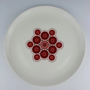 Piatto da cena The Steubenville Pottery Co modello bandana 11"" Irene Pasinski - Foto 1 di 7