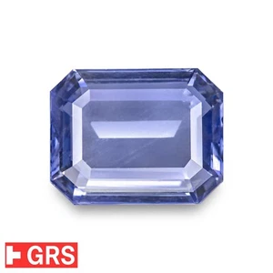 GRS Certified SRI LANKAN Blue Sapphire 9.40 Ct. Natural Untreated OCTAGON Rare - Picture 1 of 7