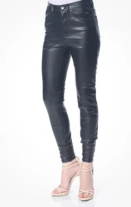 Legging Free People para mujer talla 26 imitación cuero elástico ajustado tobillo negro - Imagen 1 de 7
