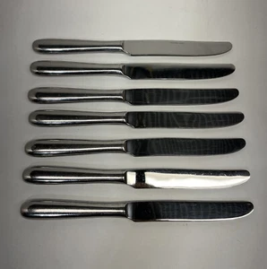 Pottery Barn Knives x 7 “New French Hollow”By Wallace Silver Stainless 9.5” - Picture 1 of 10