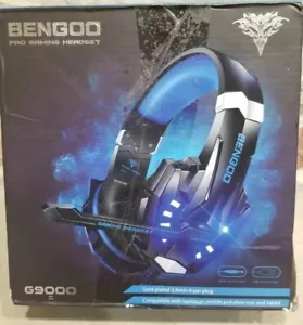 BENGOO G9000 Stereo Pro Gaming Headset for PS4 PC Xbox One PS5 Controller, Blue - Picture 1 of 9