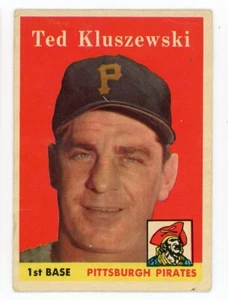 Ted Kluszewski Pittsburgh Pirates 1958 Topps card #178 - Picture 1 of 2