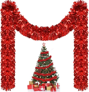 131 Ft Christmas Tinsel Garland Metallic Bulk Xmas Tree Decorations Party Decor - Picture 1 of 12