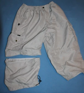 Kurze Hose Zip-Bein Herren Gummizug Cargo beige Knielang oder 3/4 Mai Gr. L - Bild 1 von 4