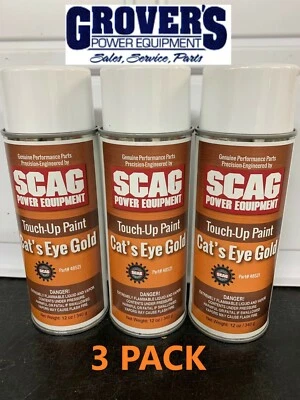 Scag Cat's Eye Gold Spray Paint - Part # 48521 - Scag Orange - 3 PACK OF PAINT