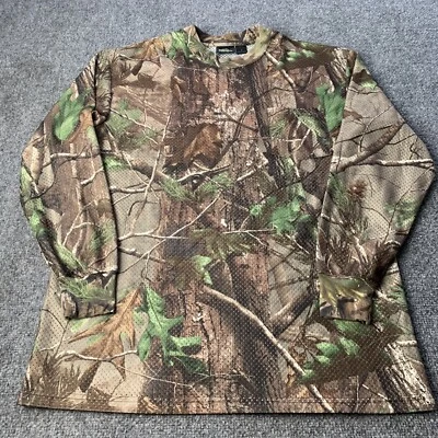 Red Head Shirt Mens Medium Realtree Hunting Camouflage Vented Mesh Long Sleeve - Image 1 of 4