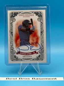 2021 Onyx Vintage Extended Jeferson Espinal Blue Signatures #EAJE Auto - Picture 1 of 2