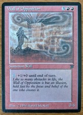 Wall of Opposition, Legends, Lightly Played, Magic the Gathering MTG