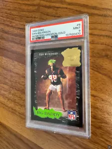 1994 coke monsters of the gridiron gold dan wilkinson PSA 9 - Picture 1 of 2
