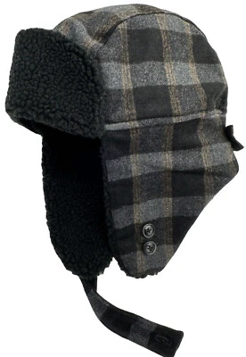 PAUL SMITH GREY / BLACK + CHECKED TRAPPER HAT BRAND NEW RARE SZ-SMALL - Image 1 of 4