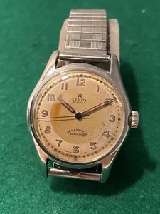 Vintage Zenith Pilot Men,s Watch, Working - Picture 1 of 10