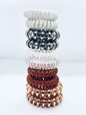 Clear Hair Coils -10PC- Invisibobble- No Trace Spiral Hair Ties- Phone Cord