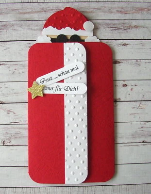  Witzige Geldgeschenk - Verpackung Weihnachten Nikolaus* Gutschein - Bild 1 von 2