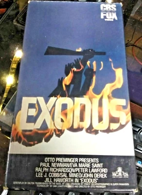 VINTAGE 1986 Exodus VHS (2-tape-set) Paul Newman, Eva Marie Saint, Lee J Cobb - Image 1 of 4