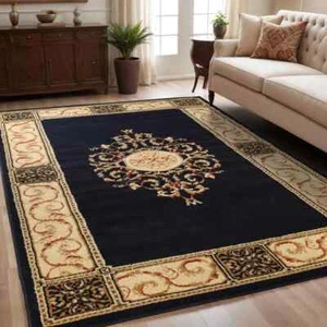 Oversized Medallion Modern Bohemian Indoor Large Area Rugs Or Runner Rug - Picture 1 of 37