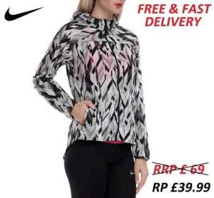 Nike 831177-010 Women's Impossibly Light Print Packable Hooded Jacket (Size XS) - Picture 1 of 7