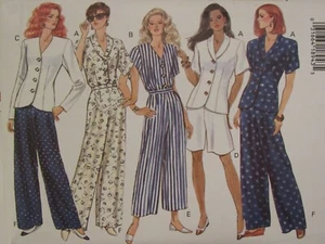 BUTTERICK 3375 MS/MP Top in 3 Looks Pants n 2 lengths & Shorts PATTERN 6-8-10 UC - Picture 1 of 4