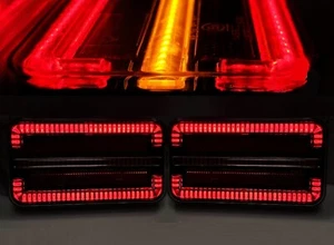 2 LED Rückleuchten Neon Rücklicht Anhängerbeleuchtung Landmaschinen Traktor - Bild 1 von 12