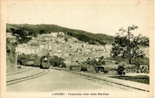 GS5 LANUSEI - NUORO - TRENO IN PRIMO PIANO - FP VIAGGIATA 1.6.1928 - RARA