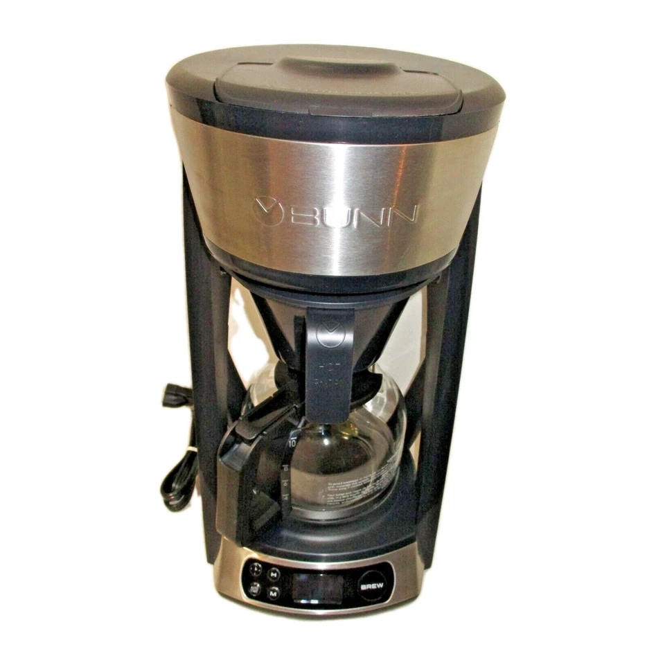 Bunn-O-Matic Model HB Programmable Heat N Brew Stainless 10 Cup Coffee Maker - Image 1 of 4