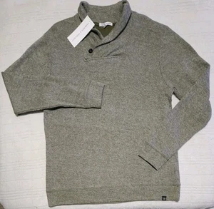 Threads 4 Thought Men’s Heathered Brown Pullover 1/4 Button Sweater XL Outdoor - Picture 1 of 9