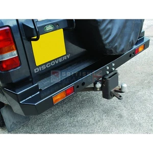 REAR HEAVY DUTY BUMPER IN BLACK FOR LAND ROVER DISCOVERY 1 300TDI DA5647 - Picture 1 of 7