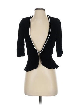Winter Kate Women Black Silk Blazer XS - Image 1 of 4