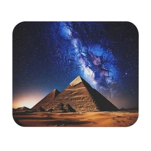 Tapis de souris Galaxy of Stars over Pyramids, rectangle, tapis de bureau gamer fantastique - Photo 1/5