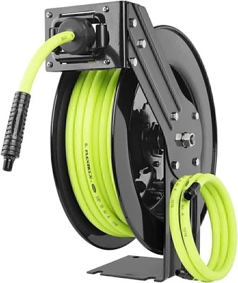 Flexzilla L8611FZ Open Face Retractable Air Hose Reel, 3/8 in. x 50 ft - Image 1 of 4