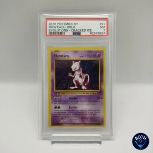 Pokémon • Mewtwo 51/108 • PSA 7 • HOLO • Cracked Ice XY • Evolution • Mewtu - Bild 1 von 2