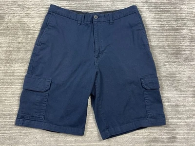 Haggar Shorts Mens 34 Blue Cargo Cotton Blend Outdoor Casual - Image 1 of 4