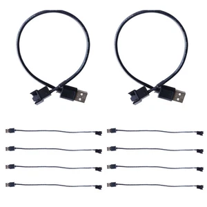 10 StüCk USB auf 4 Pin LüFter Adapterkabel Computer PC LüFter Stromkabel St8688 - Bild 1 von 7