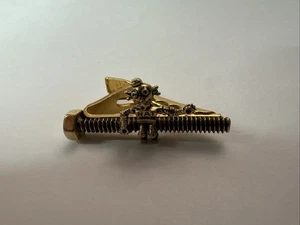 Vintage Tie Bar Clip Verschluss - NAT Robot National Screw & Bolt Company - siehe Bilder! - Bild 1 von 7