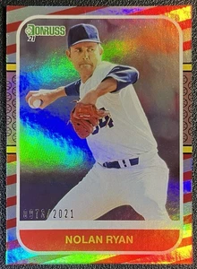2021 Panini Donruss Nolan Ryan #225 Red Stripe Foil /2021 - Bild 1 von 2