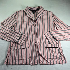 Simply Vera Vera Wang Pajama Set Womens L Pink Striped Sleepwear Loungewear - Picture 1 of 10