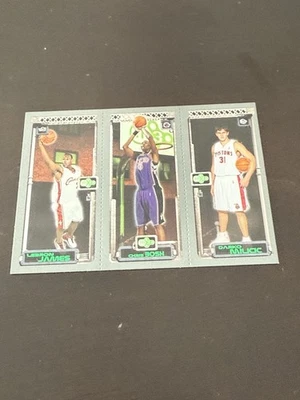 LeBron James Chris Bosh Darko Milicic 2003 Topps Matrix Rookie Foto 1 de 2